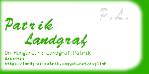 patrik landgraf business card